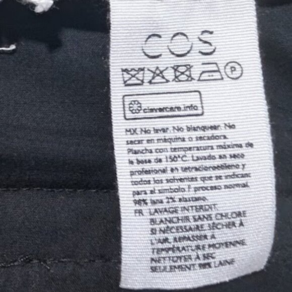 NEW COS | Tailored Wool Slim-Fit Trousers In Black - Picture 14 of 16